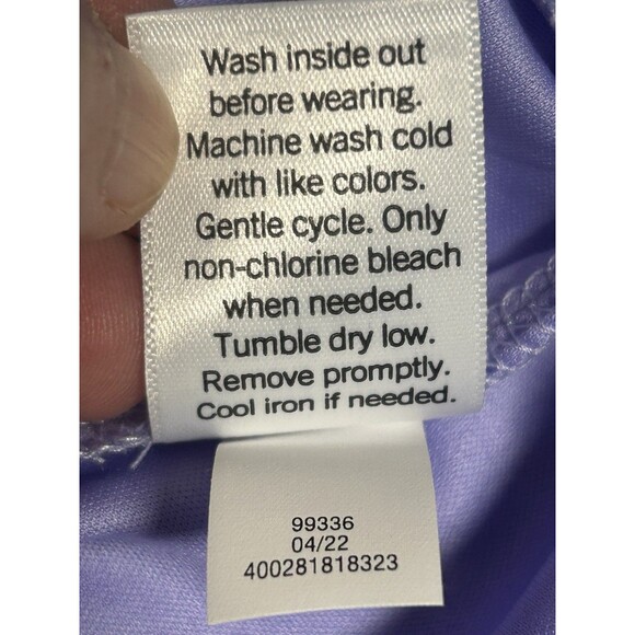 NWT LC LAUREN CONRAD M PURPLE GOLD‎ GREEN FLORAL RUFFLE FAUX WRAP MIDI 3X - Picture 11 of 11